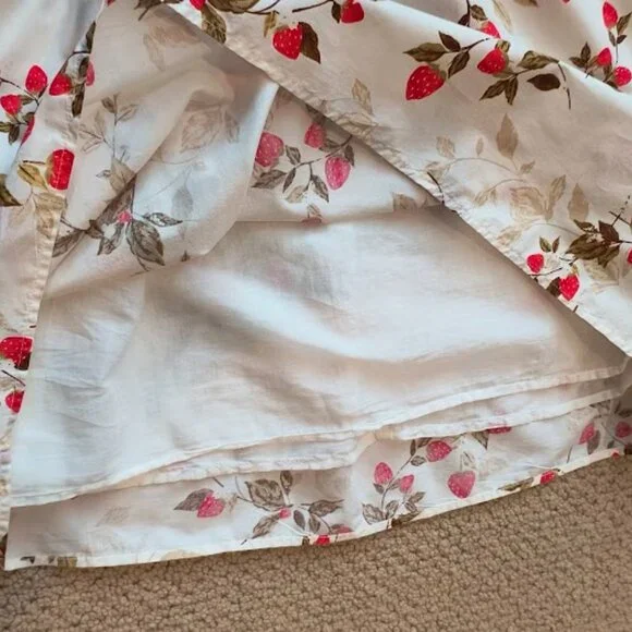 EUC Old Navy Strawberry Fields Puff-Sleeve Mini Dress Size Large - Picture 5 of 6